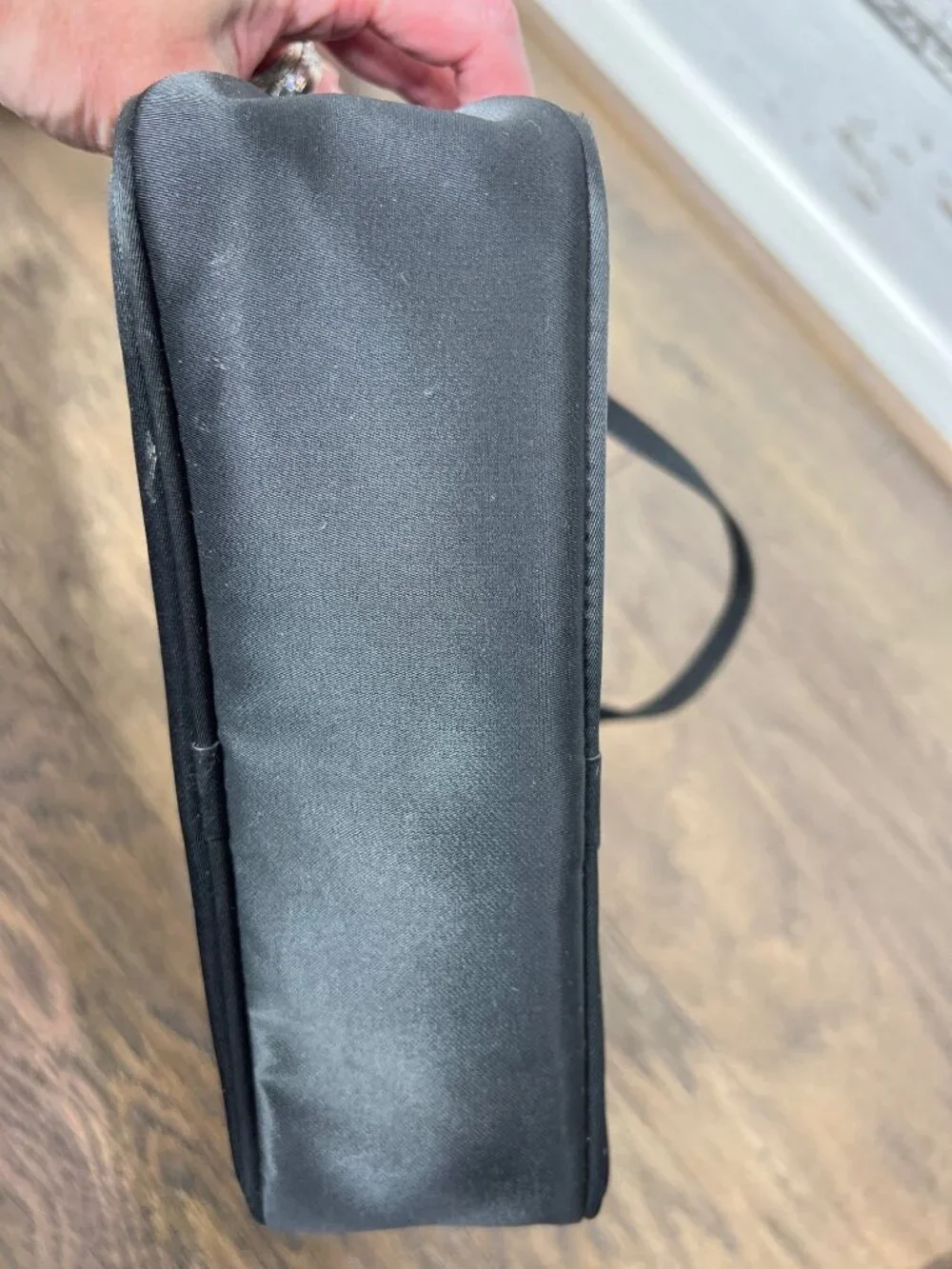 VINTAGE KATE SPADE Double Handle Nylon Bag Black EUC